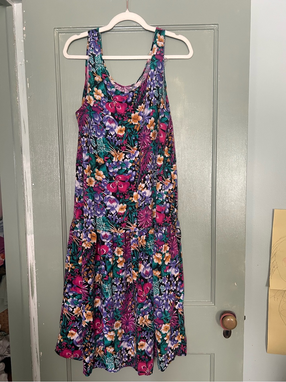 Vintage 80’s-90’s drop waist dress